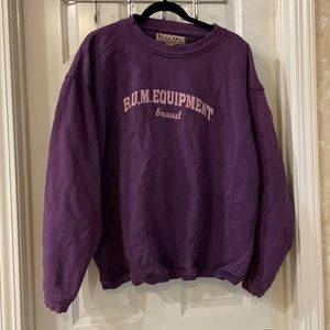 Vintage BUM Equipment Pullover Sweatshirt Medium